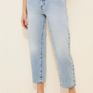 Anthropologie Icon Denim Jill Straight Leg Jeans, Color: Blue, Size: 31